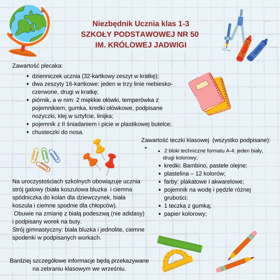 Niezbędni Ucznia klas 1-3