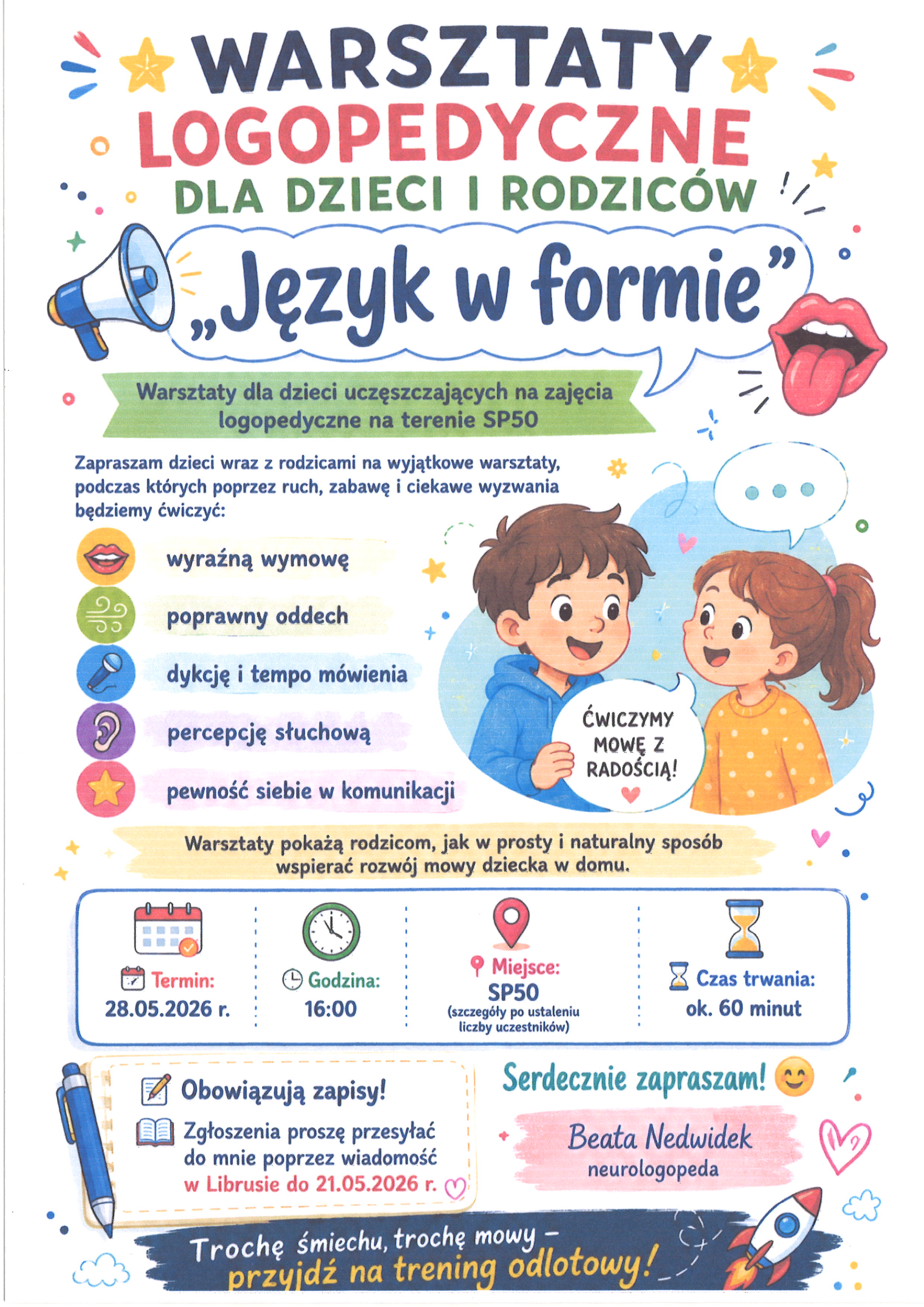 Warsztaty logopedyczne dla rodziców